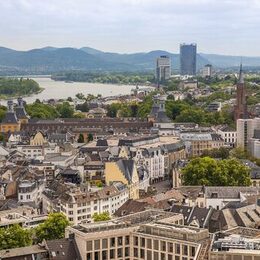 Rhine and Siebengebirge hills