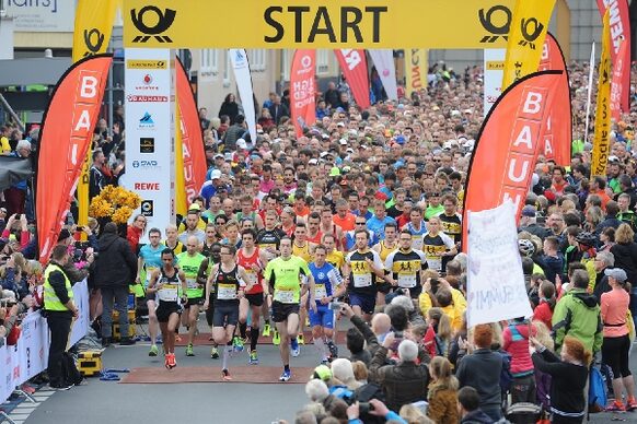 Start of the Bonn Marathon