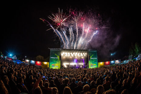 Fuegos artificiales en el Green Juice Festival 2019 Foto: Rainer Keuenhof
