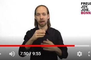 Screenshot Gebärdensprachvideo